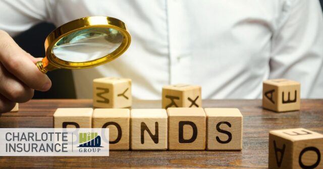 "bonds" spelled out in letter blocks