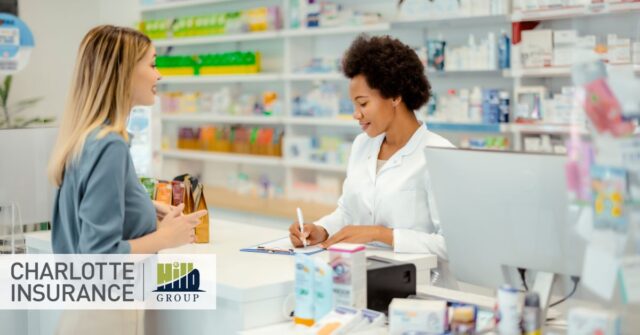 a pharmacist working in a pharmacy in need of insurance